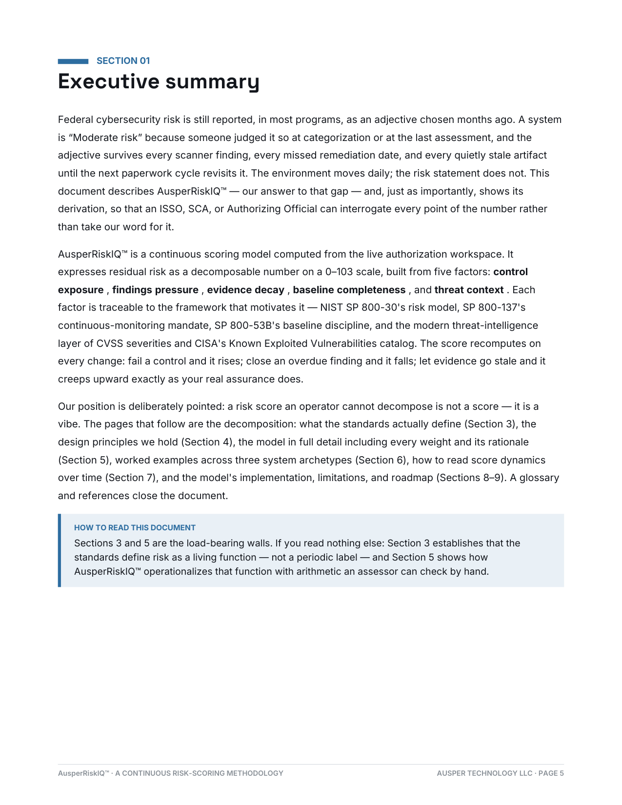Methodology page 5